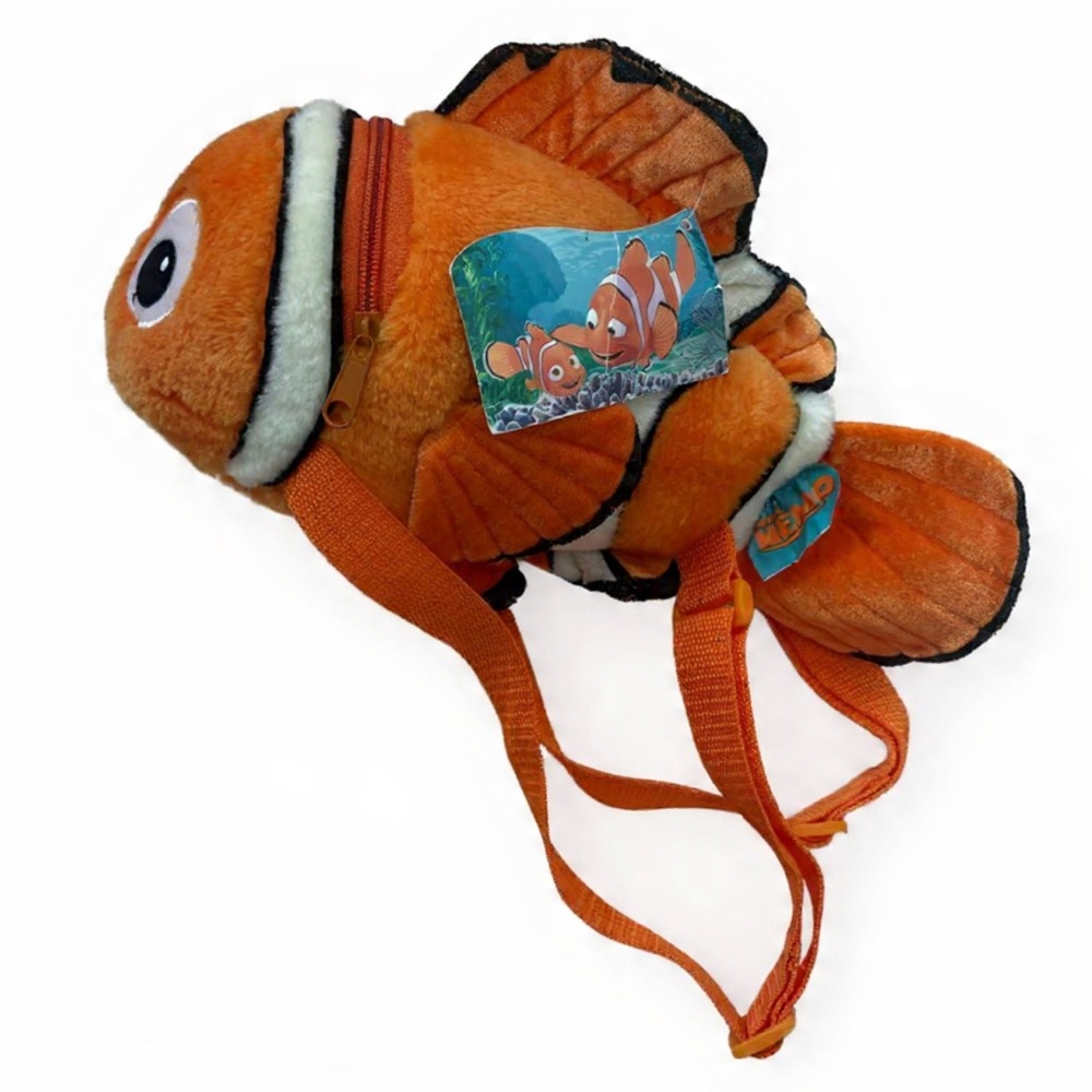 Rare Y2K Disney Pixar Finding Nemo Plush Backpack Vintage Kids Backpack